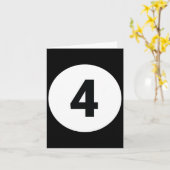 8 Pool Ball 4 Biljart Kostuum Halloween Groep Ma Kaart (Gele Bloem)