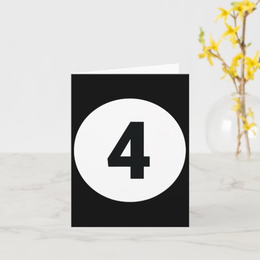 8 Pool Ball 4 Biljart Kostuum Halloween Groep Ma Kaart (Gele Bloem)