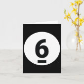 8 Pool Ball 6 Biljart Kostuum Halloween Groep Ma Kaart (Gele Bloem)