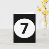 8 Pool Ball 7 Biljart Kostuum Halloween Groep Ma Kaart (Gele Bloem)