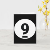 8 Pool Ball 9 Biljart Kostuum Halloween Groep Ma Kaart (Gele Bloem)