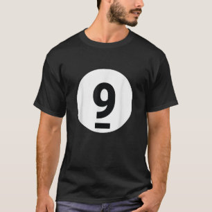 8 Pool Ball 9 Biljart Kostuum Halloween Groep Ma T-shirt