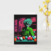 8-pool biljartfans Retro Pop Art Style Biljart Kaart (Gele Bloem)
