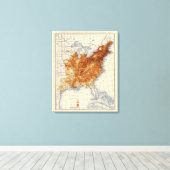 8 Populatie 1850 Canvas Afdruk (Insitu (Houten vloer))