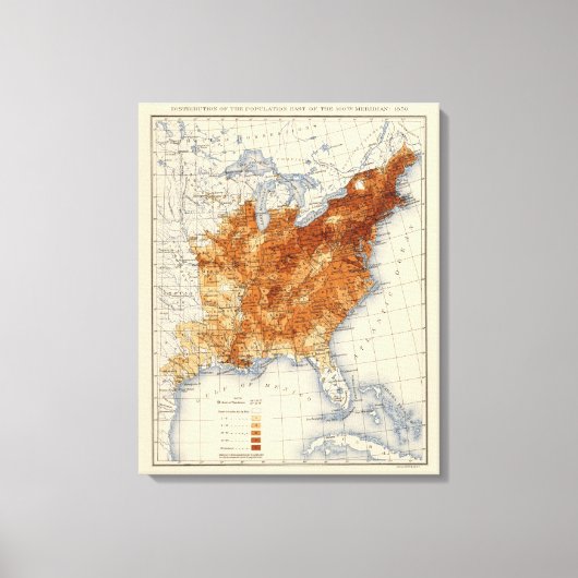 8 Populatie 1850 Canvas Afdruk (Voorkant)