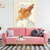 8 Populatie 1850 Canvas Afdruk (Insitu (Woonkamer))