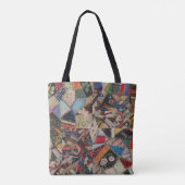 8-punts quiltblok tote bag (Achterkant)