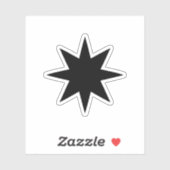 8-puntsster sticker (Vel)