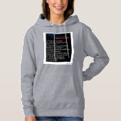 8 REDENEN WAAROM IK TRUMP IN 2024 NIET ZAL STEMMEN HOODIE (Voorkant)