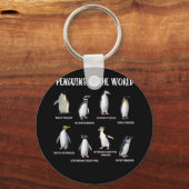 8 Rijnste pinguïns van de Wereldgrappige dieren Sleutelhanger (Voorkant)