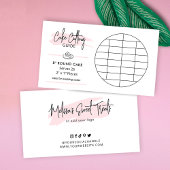 8"Ronde Cake Snijgids 2x1"Porties Maat Informatiekaartje