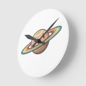 : 8" Ronde wandklok van acryl (Hoek)