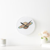 : 8" Ronde wandklok van acryl (Huis)