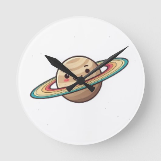 : 8" Ronde wandklok van acryl (Voorkant)
