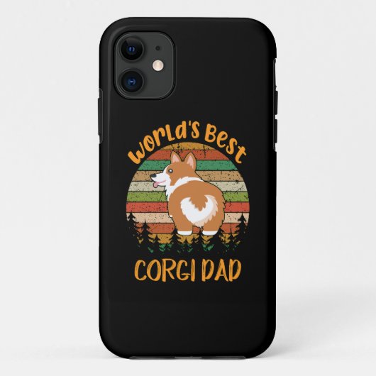 8 's Werelds Beste Corgi Pap Case-Mate iPhone Case (Achterkant)