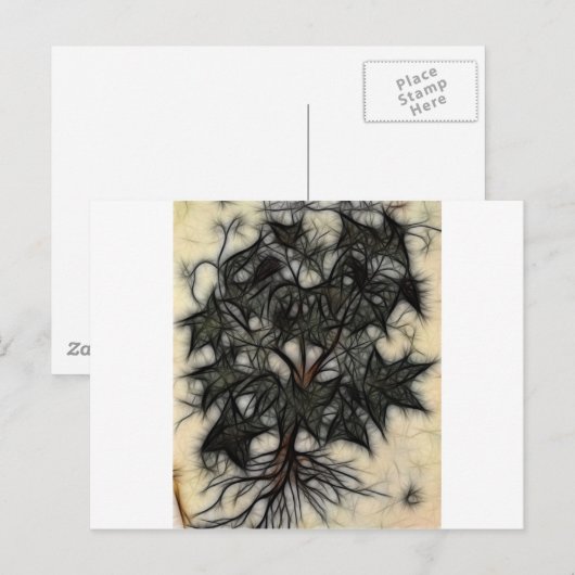 8 - Schaduw wijnstok versnelling Briefkaart (Voorkant / Achterkant)