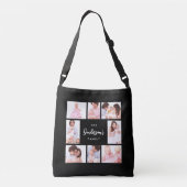 8 Sections Family Photo in Black Frame Crossbody Tas (Achterkant)