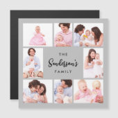 8 Sections Family Photo in Gray Frame (Voorkant / Achterkant)