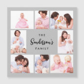 8 Sections Family Photo in Gray Frame (Voorkant)