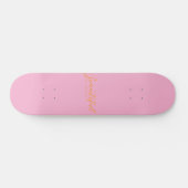  8" Skateboarddek (roze) Persoonlijk Skateboard (Horizontaal)