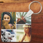 8 Sleutelhanger met dubbelzijdig metaalkorrelig fo (Achterkant)