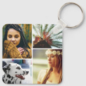 8 Sleutelhanger met dubbelzijdig metaalkorrelig fo (Achterkant)