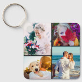 8 Sleutelhanger met dubbelzijdig metaalkorrelig fo (Voorkant)