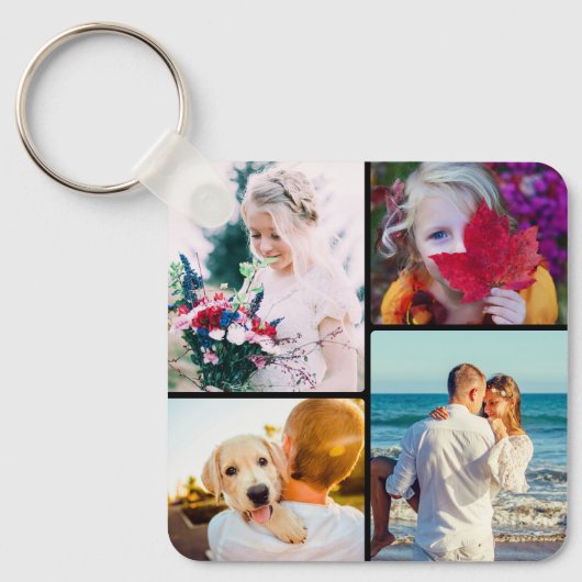 8 Sleutelhanger met dubbelzijdig metaalkorrelig fo (Voorkant)