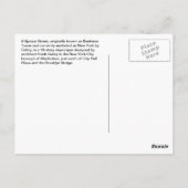 8 Spruce Street Skyscraper Briefkaart New York Cit (Achterkant)