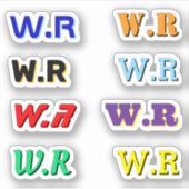 8 STKS - Monogrammed Elektricien Vinyl Decals Sticker (Voorkant)