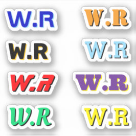 8 STKS - Monogrammed Elektricien Vinyl Decals Sticker