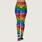 8-streep Regenboog Pride Squiggle Leggings (Achterkant)