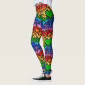 8-streep Regenboog Pride Squiggle Leggings (Links)