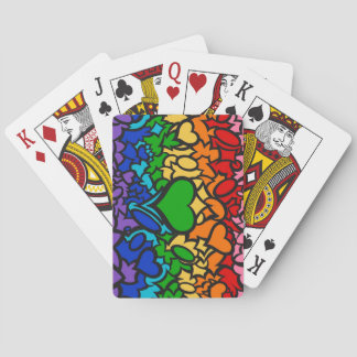 8-Stripe Rainbow Pride Squiggle Pokerkaarten