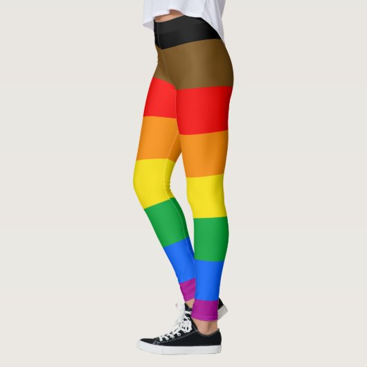 8-Striped LGBT Pride vlag Leggings (Links)