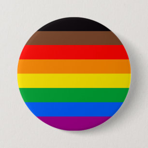 8-Striped LGBT Pride vlag Ronde Button 7,6 Cm