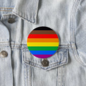 8-Striped LGBT Pride vlag Ronde Button 7,6 Cm (In situ)