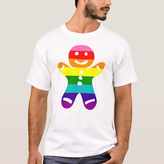 8 Stripes LGBT Pride Flag Regenboogkerkoekjes T-shirt (Voorkant)