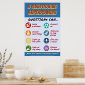 8 Superkrachten ondervragen Poster (Keuken)