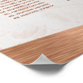 8 Tabeljauw-spreidingsdiagram Kopermarmerscript Poster (Hoek)