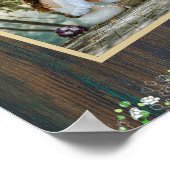 8 Tafel Rustic Hout Gypsophila FOTO STOEL Schuim Poster (Hoek)