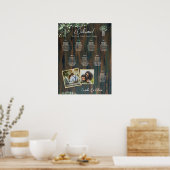 8 Tafel Rustic Hout Gypsophila FOTO STOEL Schuim Poster (Keuken)