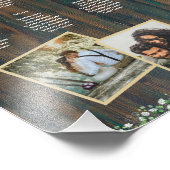 8 Tafel Rustiek Hout Gypsophila FOTO PLAATSING Foto Afdruk (Hoek)