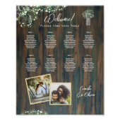 8 Tafel Rustiek Hout Gypsophila FOTO PLAATSING Foto Afdruk (Voorkant)