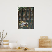 8 Tafel Rustiek Hout Gypsophila FOTO ZITTING Poster (Keuken)