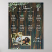 8 Tafel Rustiek Hout Gypsophila FOTO ZITTING Poster (Voorkant)