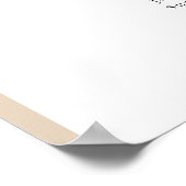 8 Tafels Beige Arch Vind uw zitplaatskaart Poster (Hoek)