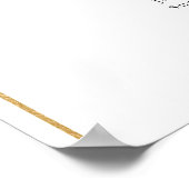 8 Tafels Gouden Boog Vind uw Seat Zittingkaart Poster (Hoek)