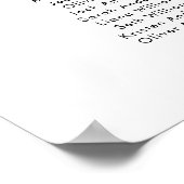 8 Tafels Ons favoriete zitplaatsindelingplan voor  Poster (Hoek)