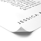 8 Tafels Onze favoriete Mensen Zitschema Plan Poster (Hoek)